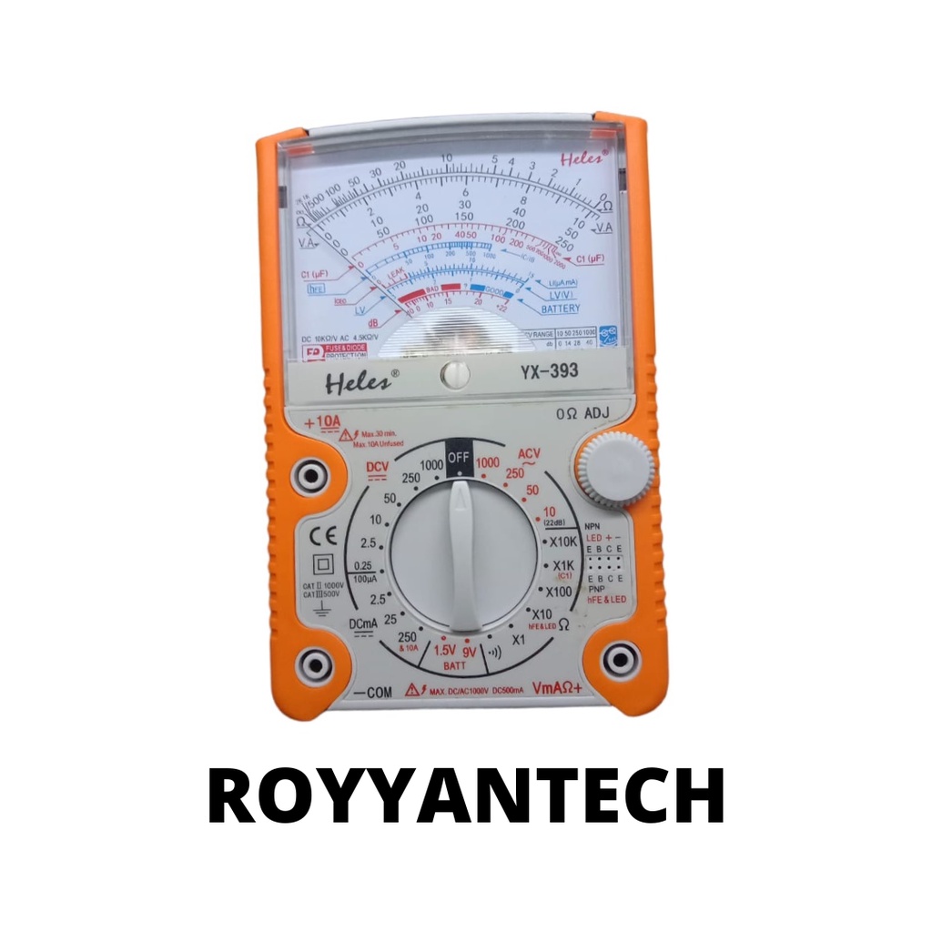 MULTIMETER HELES YX 393 MULTITESTER YX 393 AVO METER VOLT METER OHM METER