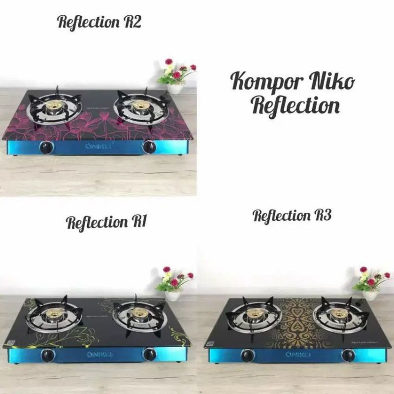 Kompor Kaca 2 Tungku Niko Reflection