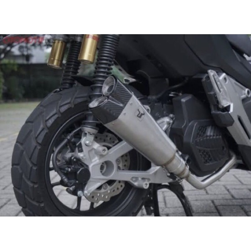 Knalpot Ixil IX Race Hexacone Silver Honda ADV 150