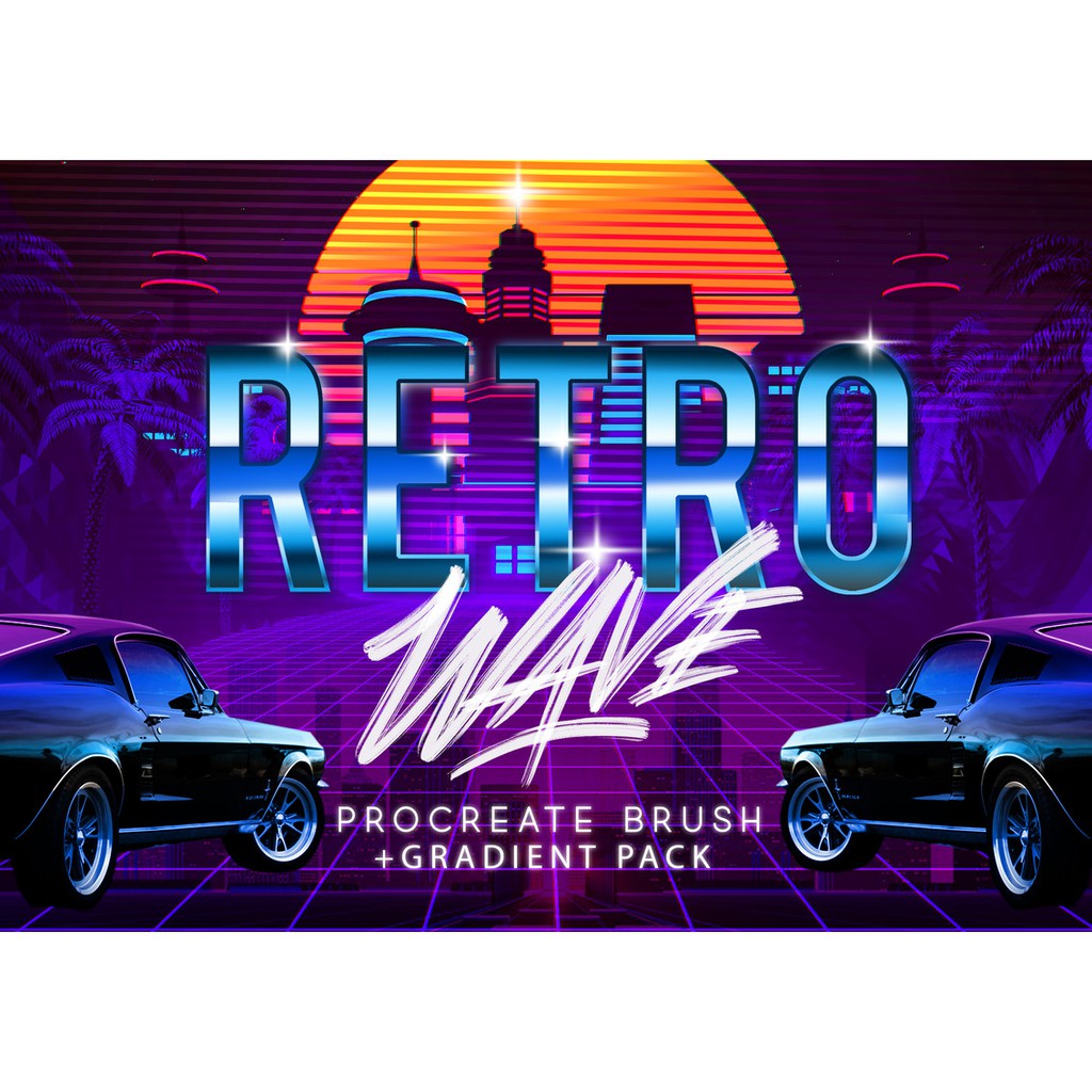 Retro Wave Brush - Procreate