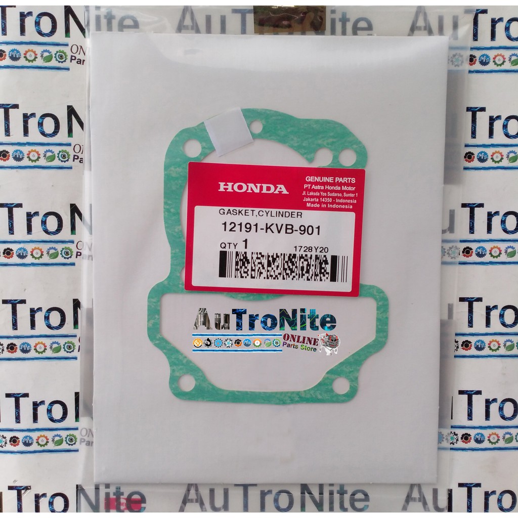 Packing Gasket Blok Cylinder Comp 12191-KVB-901 Original Honda Vario 110 Techno CBS Karburator 12191