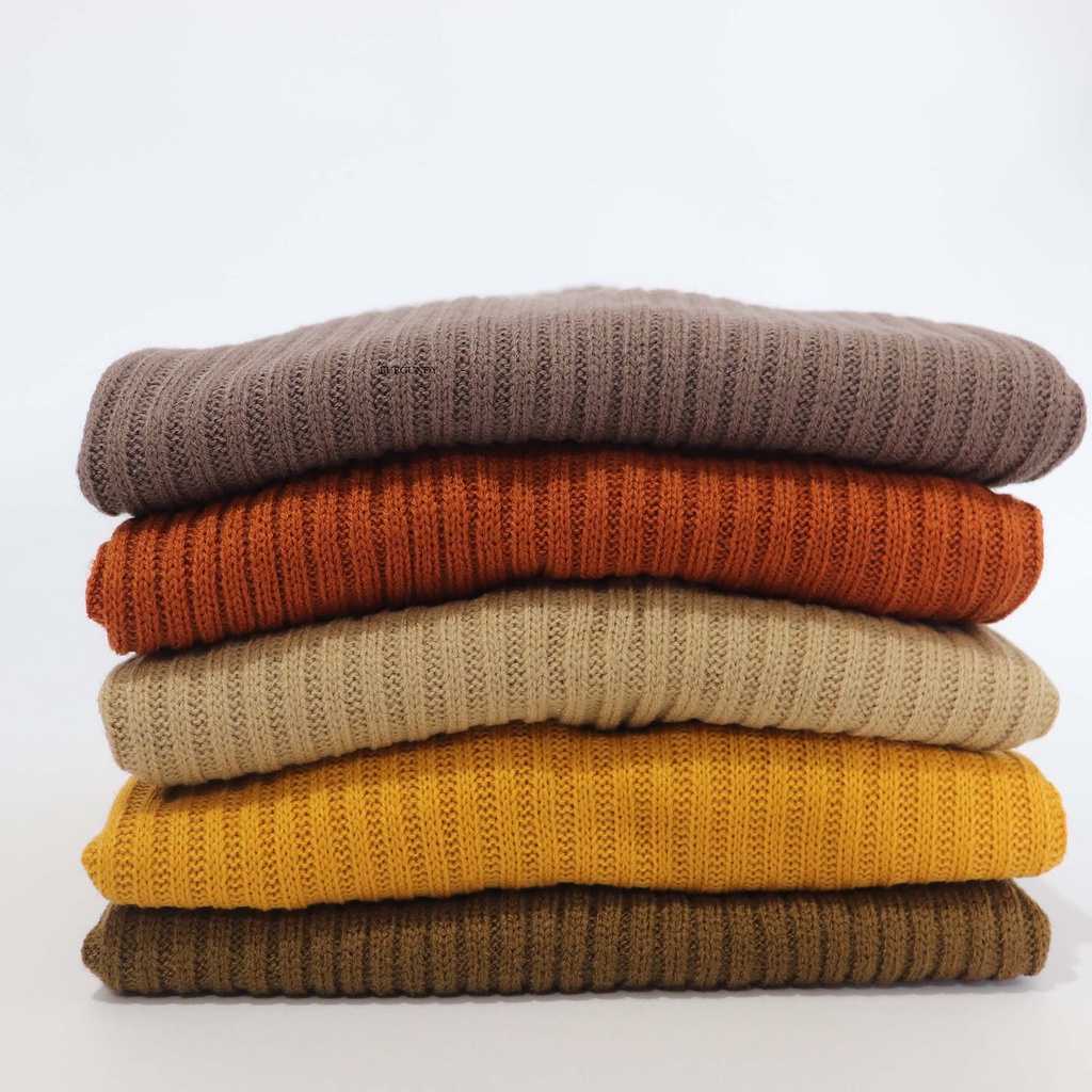 Ahlami- Kala Skirt Rok Rajut Premium Rok Span Knit Tebal Rok Rajut Span Rok Span Premium Rok Kerja Rok Formal Premium-MUSTARD (RAJUT)