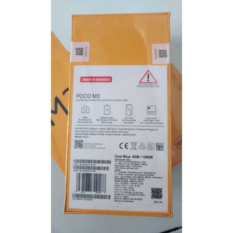 handphone xiomi poco m3 ram 6/128 new alias baru harga murah bukan murahan