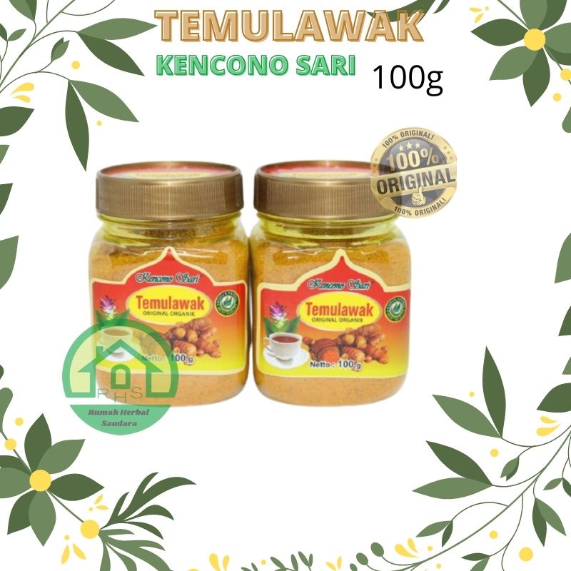 

Temulawak bubuk Organik Kencono Sari Asli Original 100 gr asli original promo murah