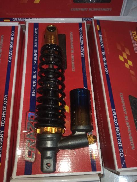 Shockbreaker shock tabung 2 tonn beat fi vario mio ukuran 305 dan 335 mm  crazo