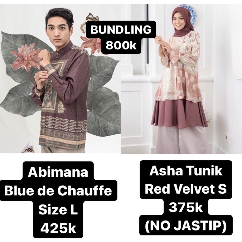 Abimana Shirt Blue de Chauffe size L wearingklamby