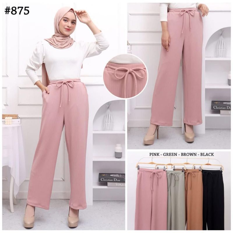 Celana Kulot Rajut Wanita / Rajut Knit Import