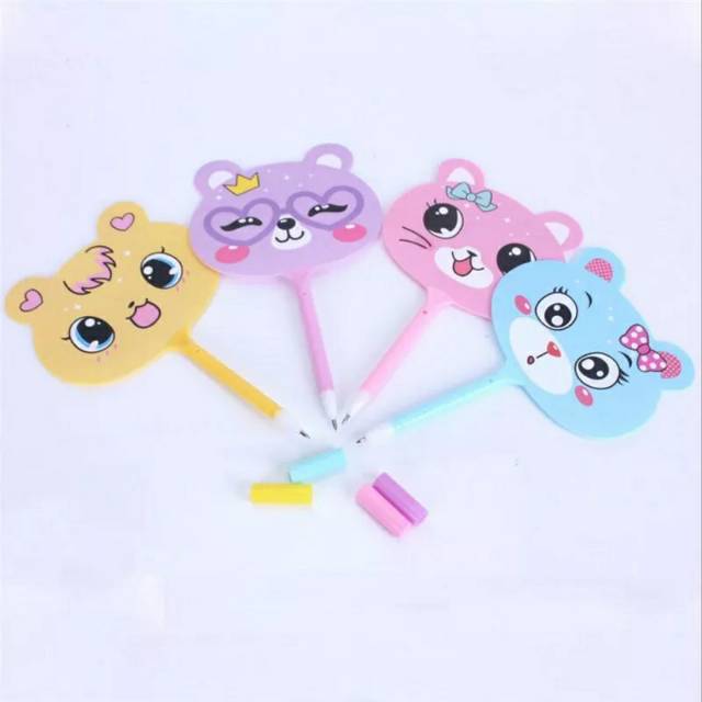 

Pena kipas /souvenir pena/ pena karakter imut isi 50 pcs