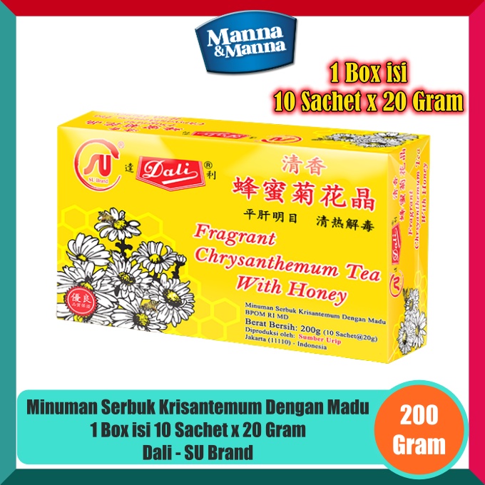 

Minuman Serbuk Krisantemum Dengan Madu Dali - 1 Box isi 10 Sachet x 20 Gram