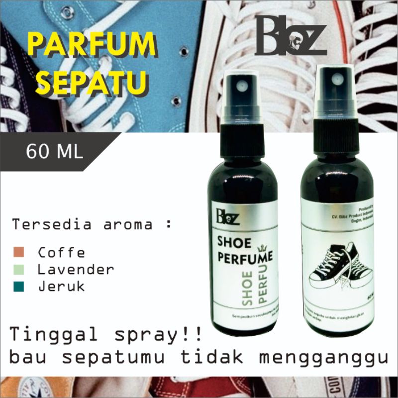 Parfum Sepatu Bibz 60 ml Pewangi Sepatu Bau Sikil