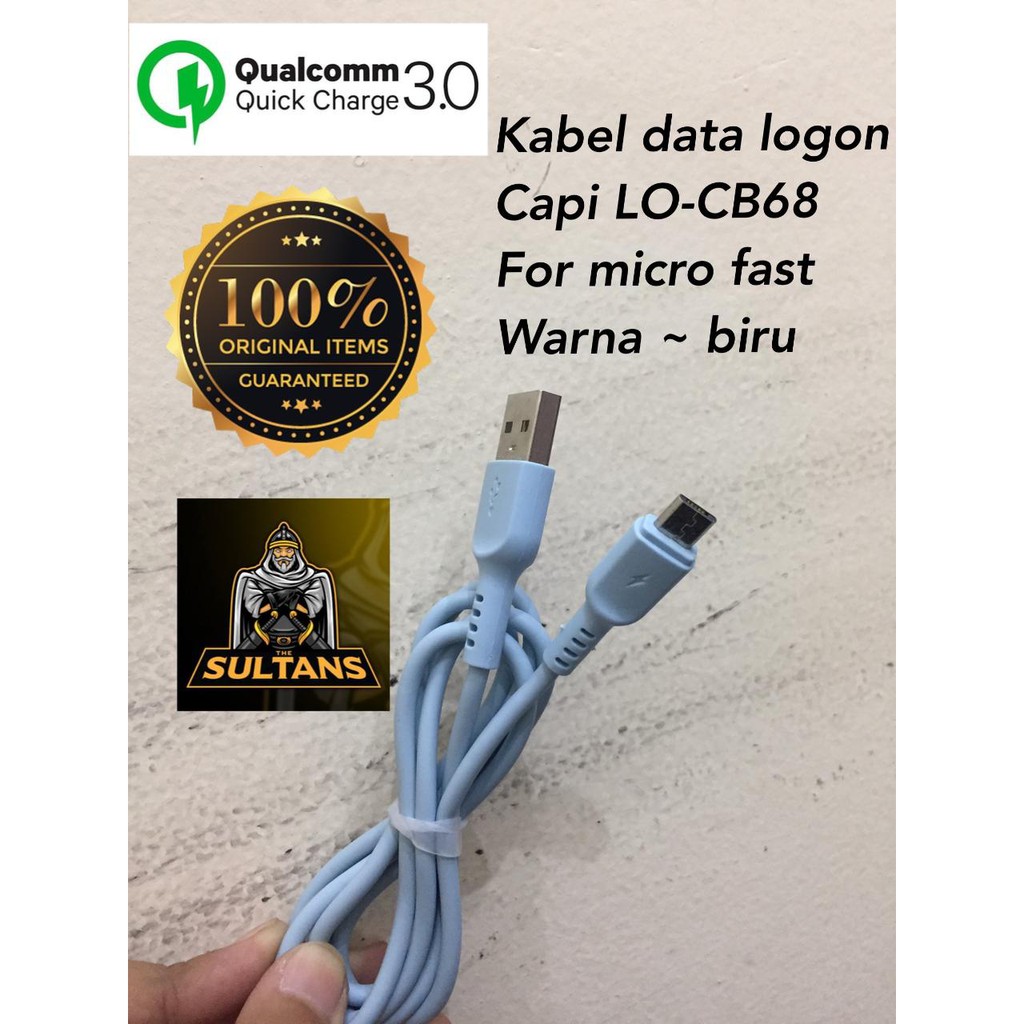 KABEL DATA MICRO NEW LOG-ON KABEL DATA CAPI 1M LO-CB68 2.1A