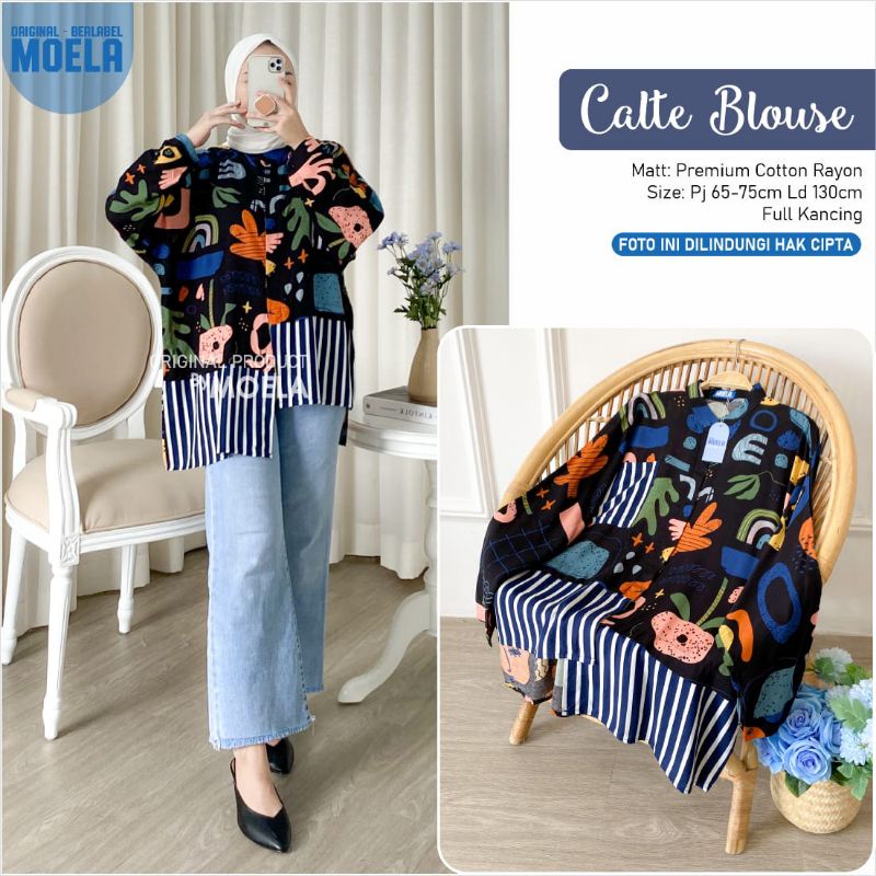 NEW CALTE BLOUSE BY MOELA