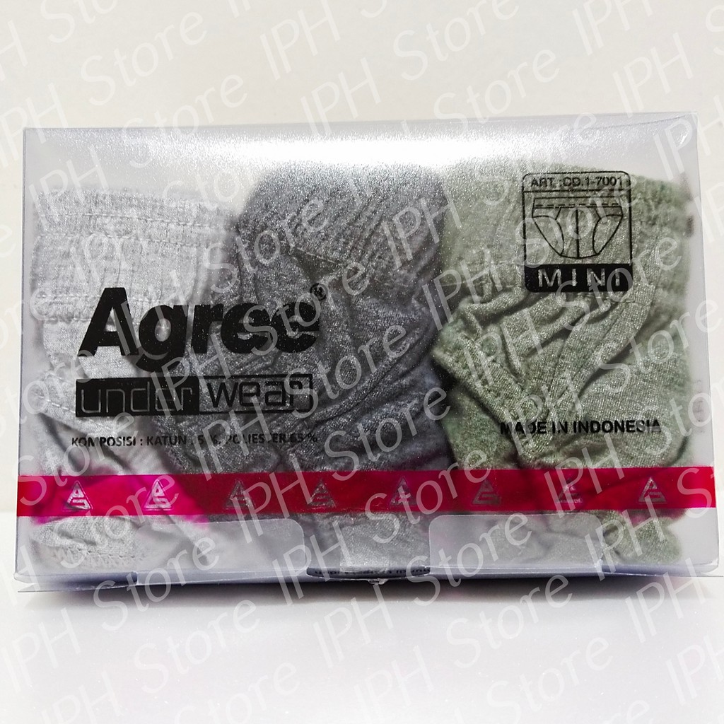 Celana Dalam / Underwear Pria Agree 1-7001 (1 Box isi 3pcs)