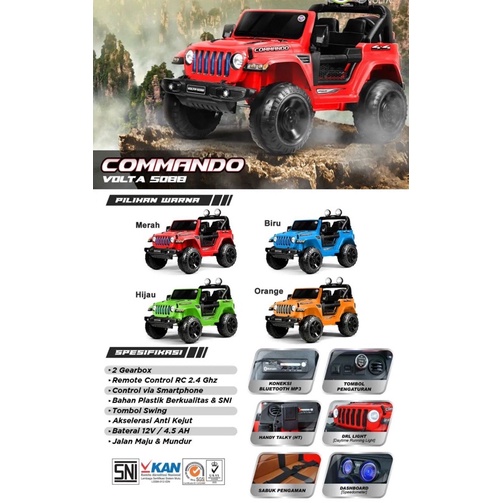 Mobil Aki Anak Shp Volta Commando 5088 Jeep