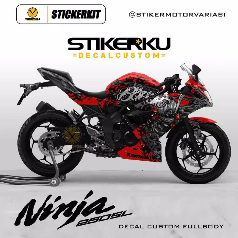 decal ninja 250 mono SL/decal ninja mono / decal ninja mono full body