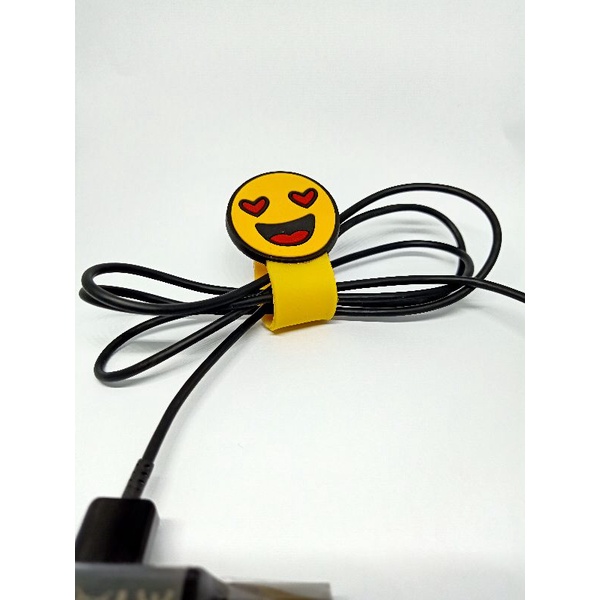 SMILEY | EMOTICON - Klip kabel / Penjepit Kabel / Pengikat Kabel