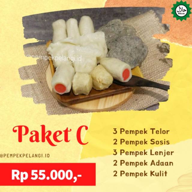 

Pempek Palembang / Pempek Pelangi / Pempek PAKET C