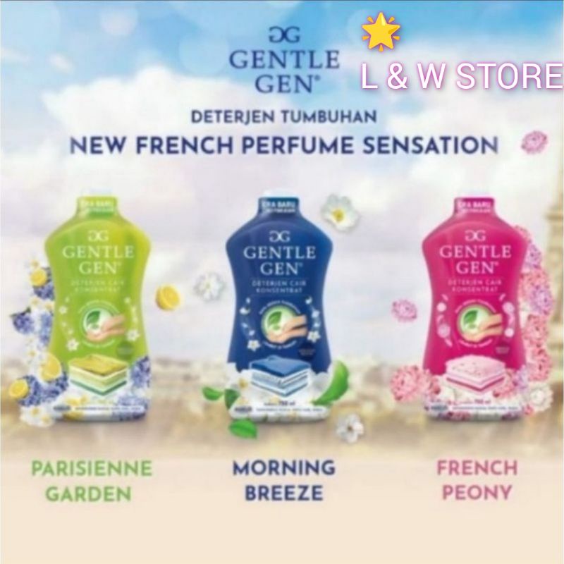 Gentle Gen Deterjen Cair Konsentrat/Sabun Cuci Baju 750ml