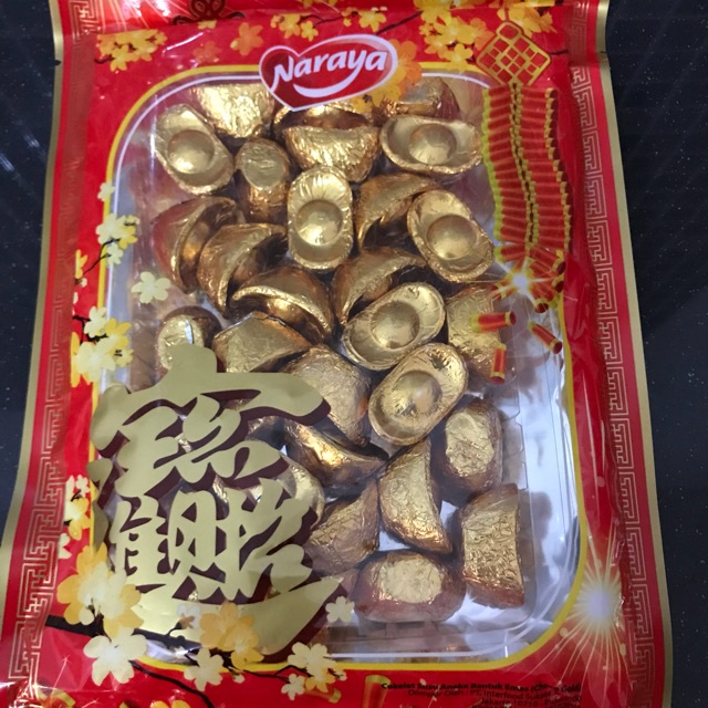 Naraya Coklat Yen Pao Cokelat Emas bentuk uang cina kuno Chocolate Gold isi 200gr