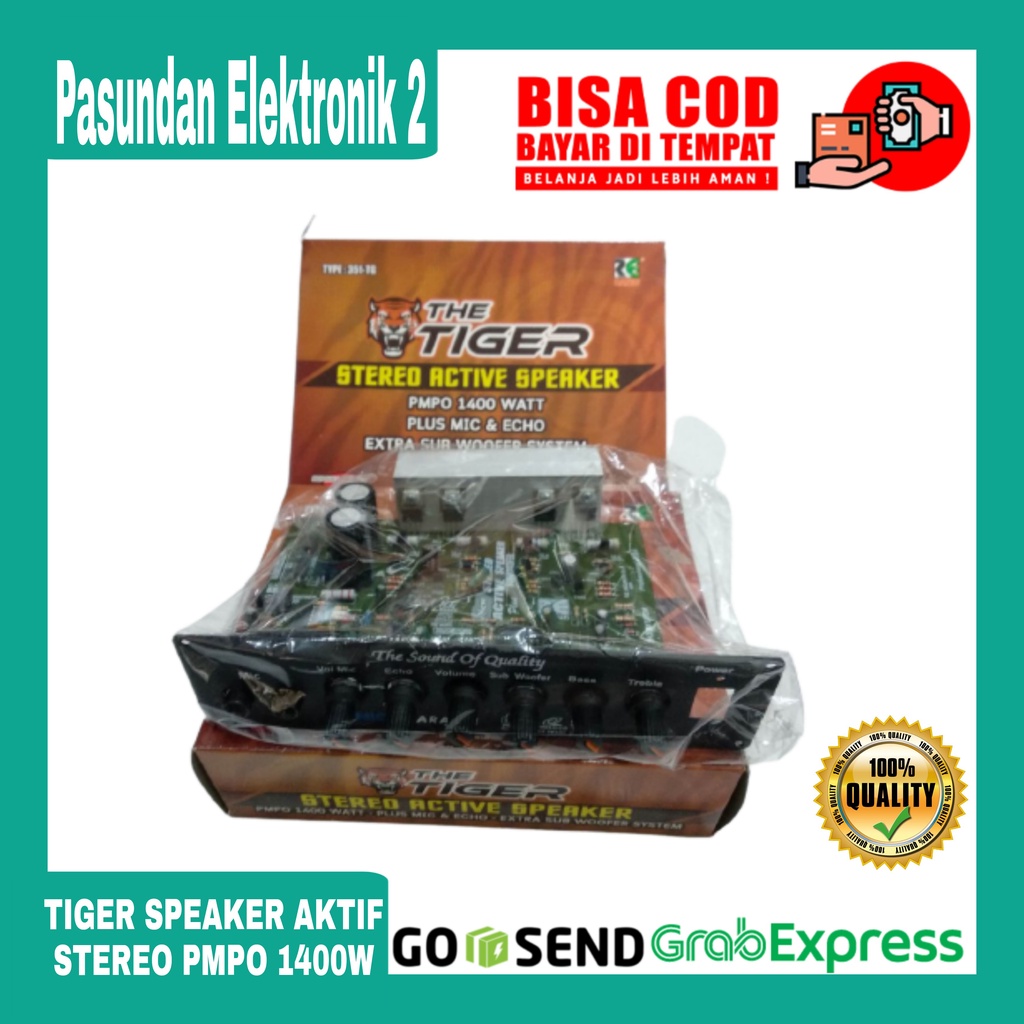 Kit Active Speker Stereo + Echo TIGER 60w t351