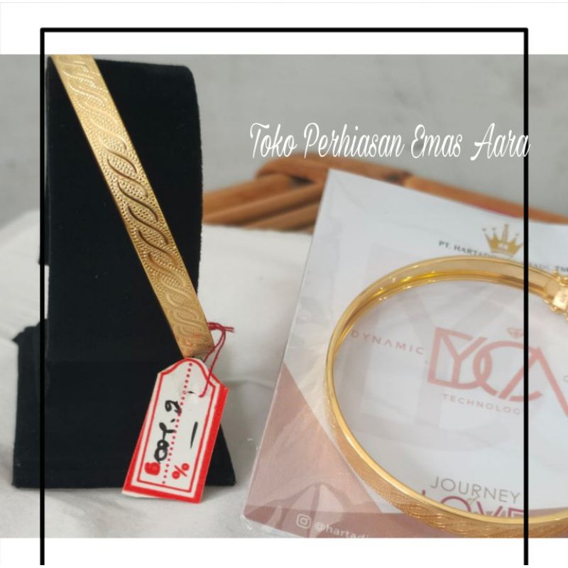 Gelang Emas 375 BK Cukit Model Selep