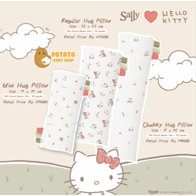 Friends of Sally Hug &amp; Pillow - Watercolor, Hello Kitty, Zion The Lion, Stars, Polkadots &amp; Frozen