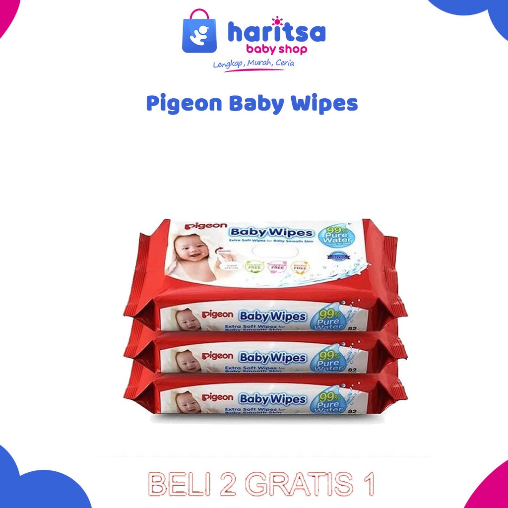 Pigeon Baby Wipes Buy 2 Get 1 / Tisu Bayi