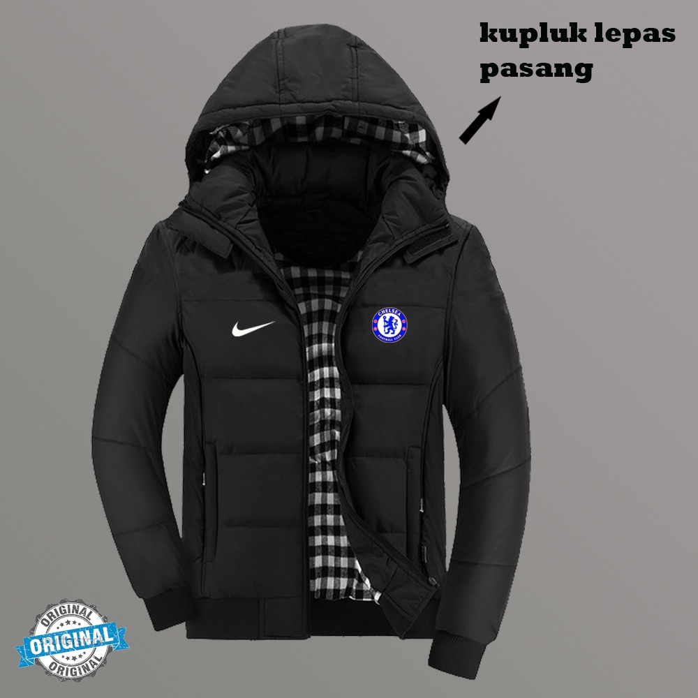 Jaket Pria Parka Logo Chelsea Original / Jaket Semi Parka Premium / Jaket Bomber Pria Murah / Jaket 