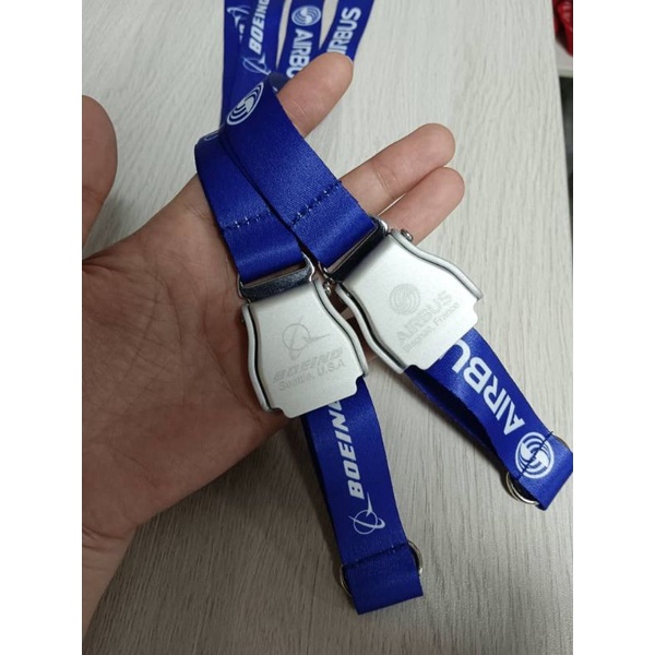 

Lanyard Airbus Printing Original Dengan Buckle SeatBelt