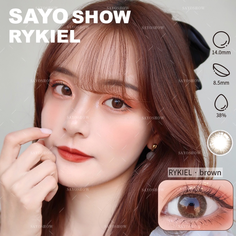 SAYOSHOW 1 PCS/SEBELAH MATA ( HANYA 1 PCS ) - Softlens RYKIEL Normal, Minus  1.00 S/D-8.00 (14 mm)