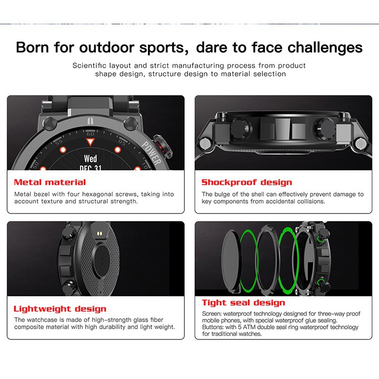 KOSPET RAPTOR ORIGINAL SMART WATCH IP68 TAHAN AIR NEW 2021-5