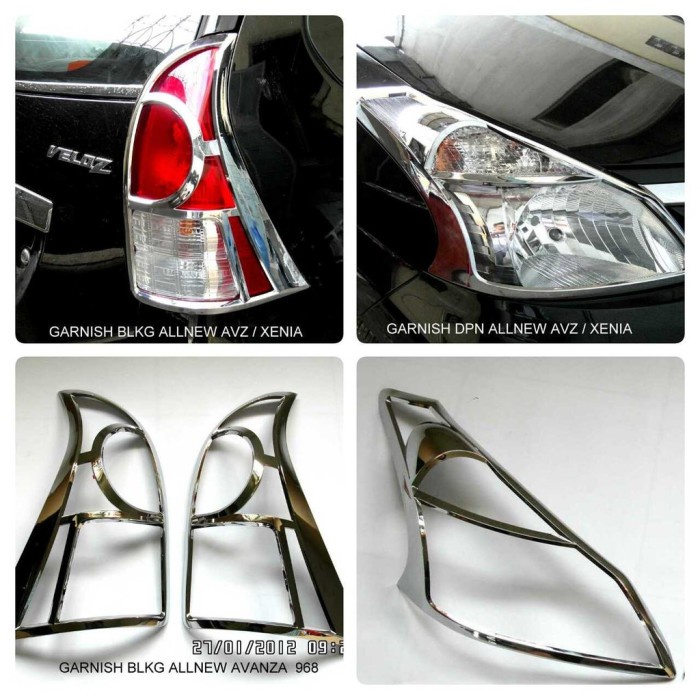 Jual Paket Garnish List Lampu Depan Belakang All New Avanza Xenia Vel Shopee Indonesia