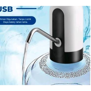 ✯ Pompa Kran Galon Elektrik Recharge Dispenser Air Galon ChargeDISPENSER - Putih ☃