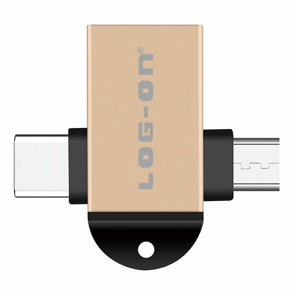 OTG CONVERTER LO-OT09 2 IN 1 USB 3.0 MICRO USB DAN TYPE C