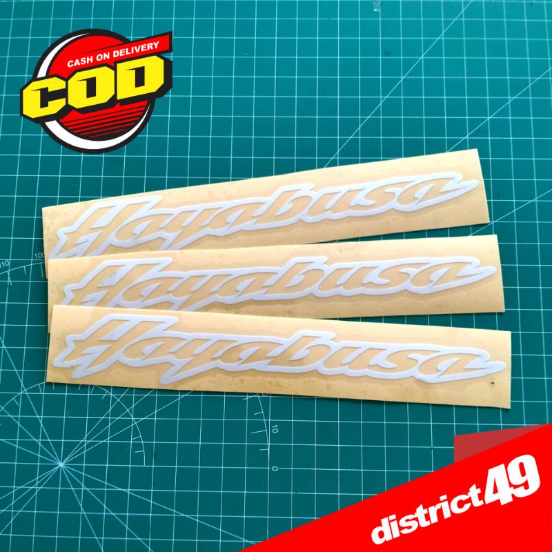 Cutting sticker - Stiker cutting Hayabusa - Stiker Hayabusa - Stiker Motor dan Helm