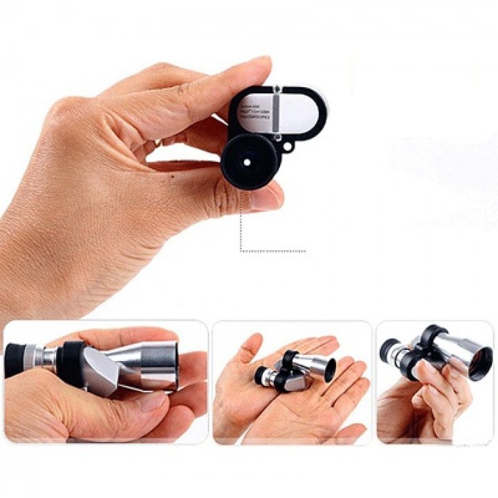 Teropong Monokular Portable - Pocket Monocular MINI High Definition Telescope Adjustable - 8 x 20mm