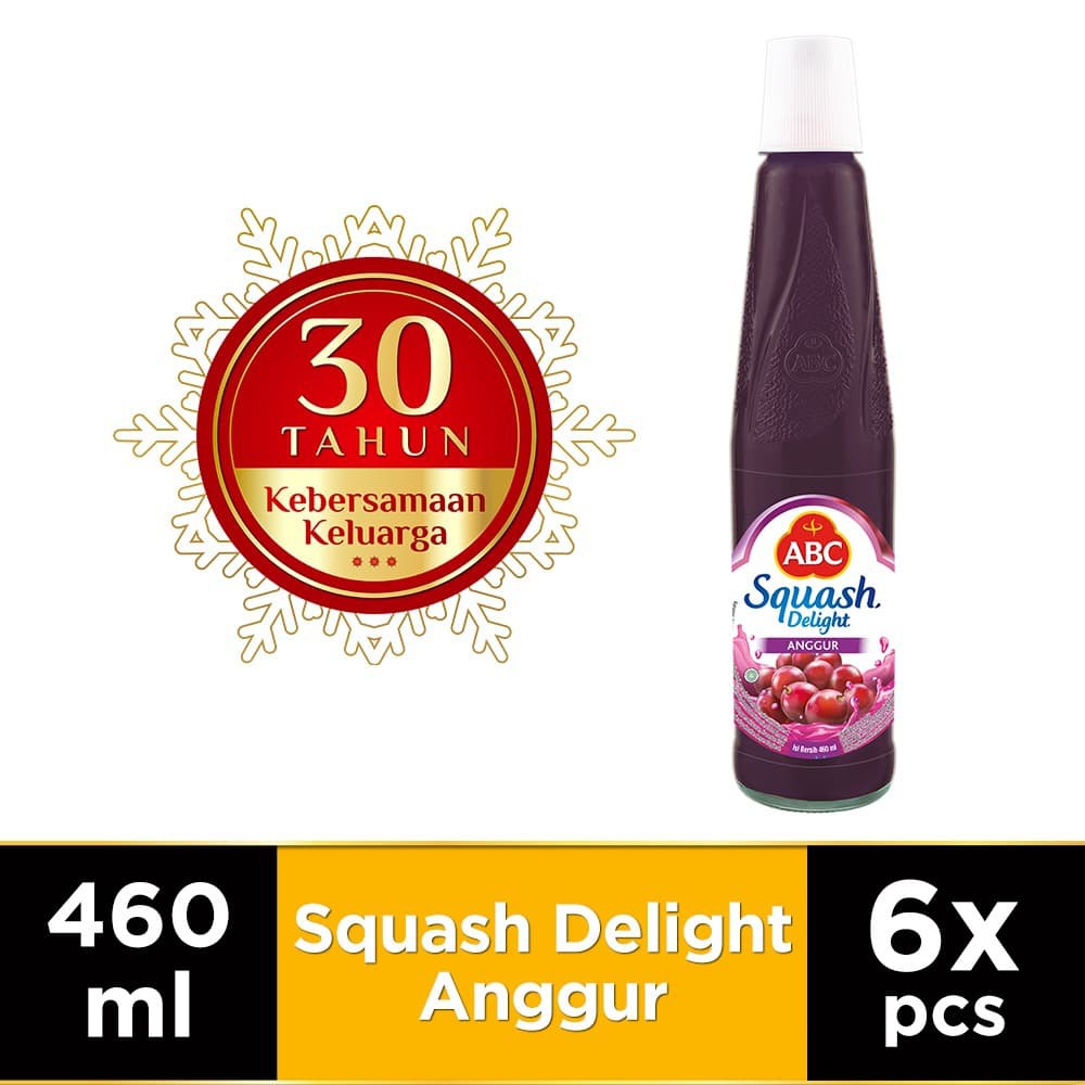 

PROMO ABC SIRUP SQUASH DELIGHT ANGGUR 460 ML - MULTI PACK 6 PCS TERMURAH