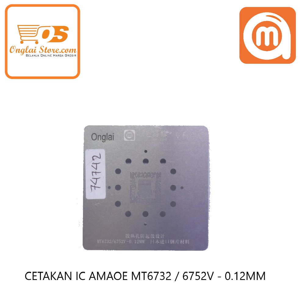 CETAKAN IC AMAOE MT6732 / 6752V - 0.12MM 