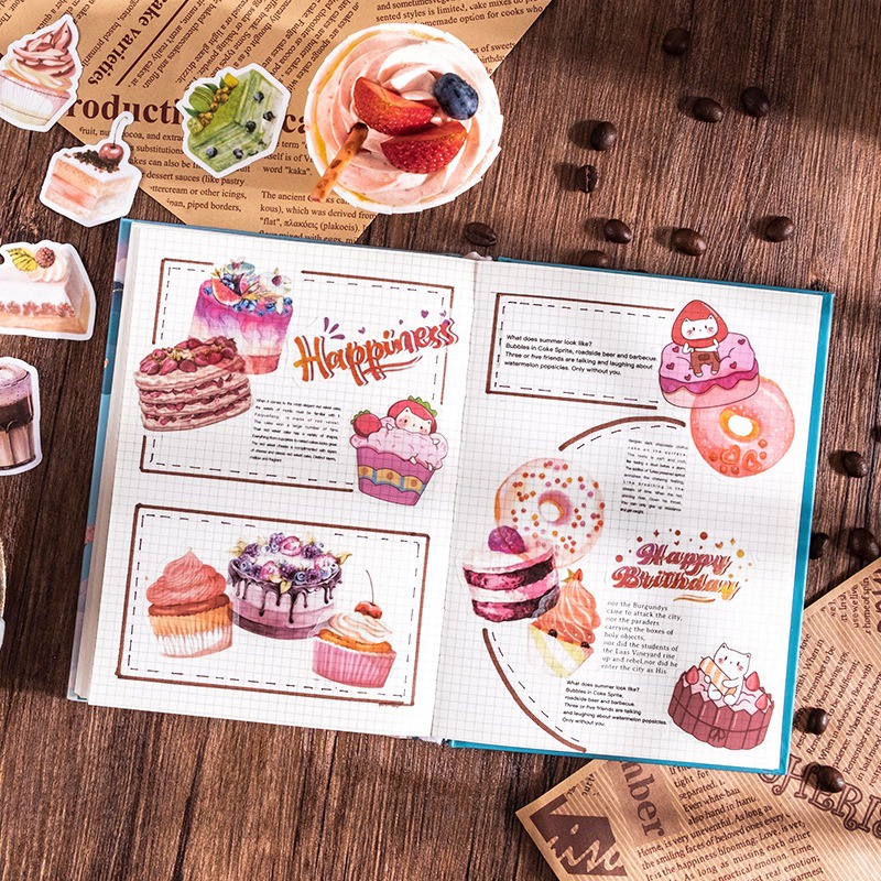 Baking World Series Flake Stickers Set - Stiker Dekorasi