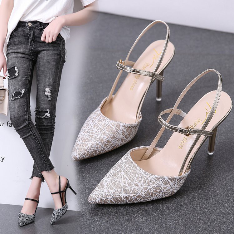 RYS - Buckle Slingback Sepatu Hak Casual/Pesta - Ori Import