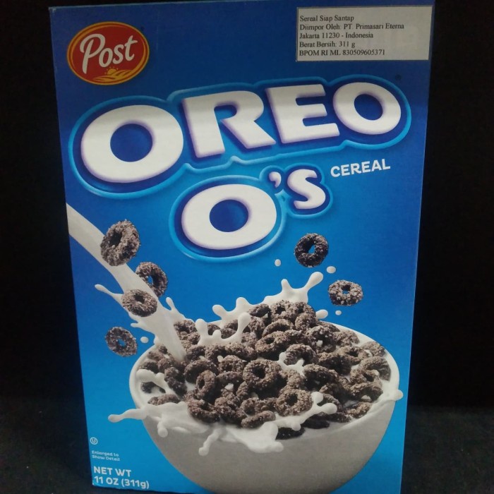 

POST OREO O'S CEREAL BERAT 311GR