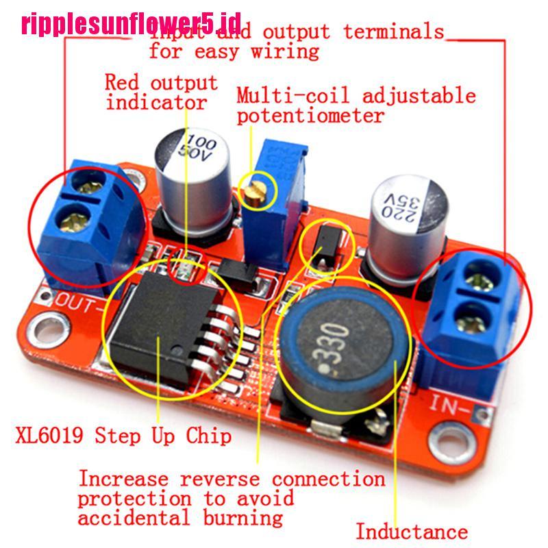 Modul power step up 5A DC-DC 3.3V-35V Ke 5V 6V 9V 12V