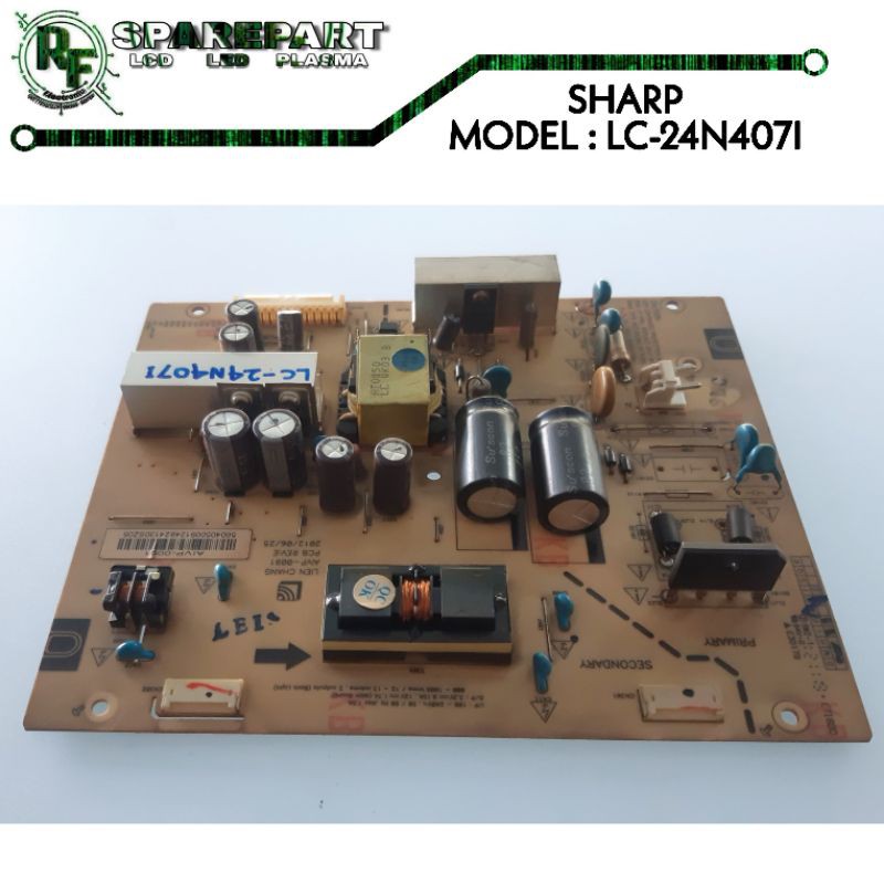 PSU TV LCD SHARP LC-24N407I  power supply tv lcd sharp lc 24n407 i