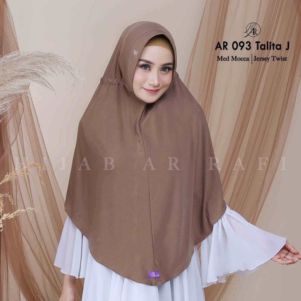 Hijab Jilbab Kerudung Arrafi Instant bergo Jumbo Syari Serut Daily by Hijab Ar Rafi AR 93 Jumbo New-5