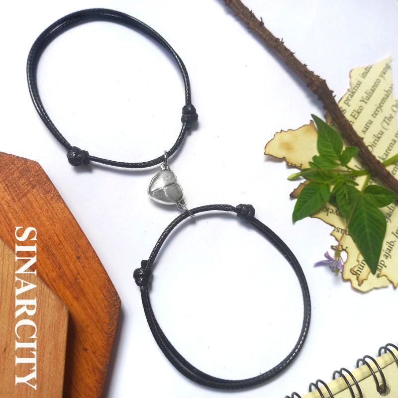 SC Gelang Polos Magnet Love | Gelang Polos Magnet Love Tali Korea Waterproof | Gelang Magnet Love Ta