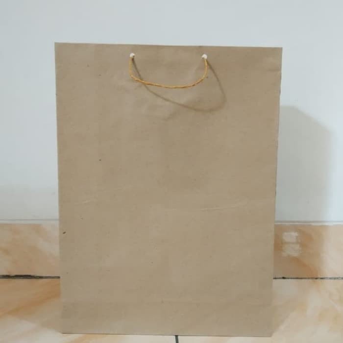 

✨ BISA COD ✨ paperbag polos XL uk 30x40 isi 12 pcs-tas kertas-kantong kertas-kado