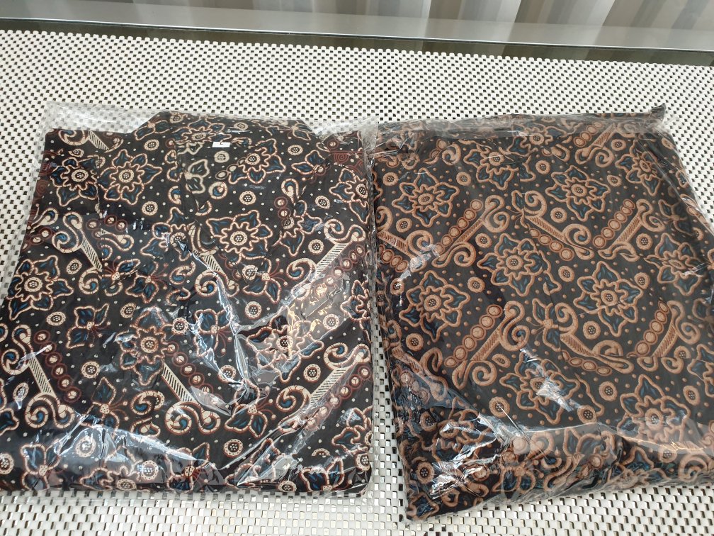 Paling Komplit M L Xl Xxl - Couple Gamis Sarimbit Batik Hem Dan Kemeja Keluarga