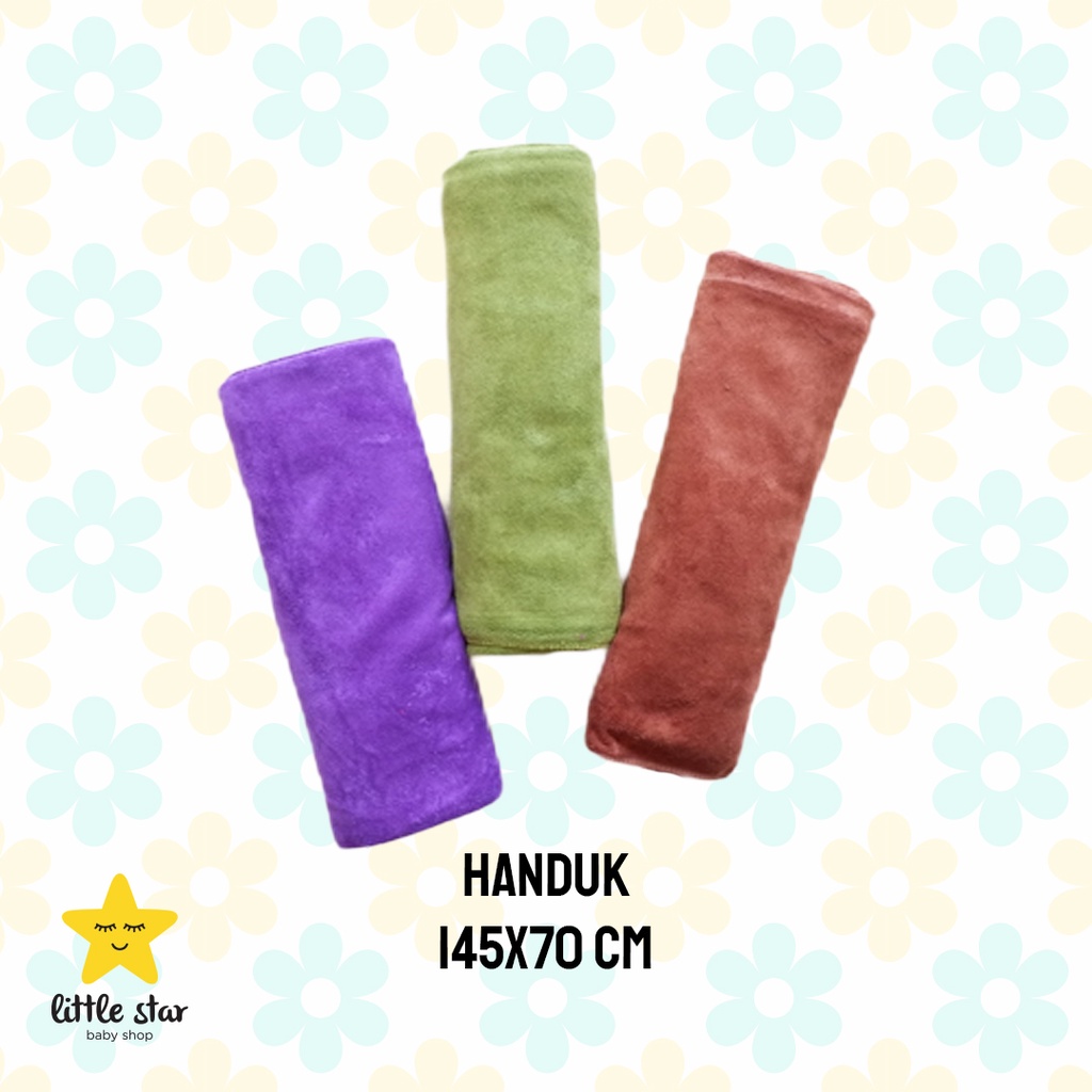 Handuk Polos Warna Anak Dewasa Besar Jumbo Tanggung