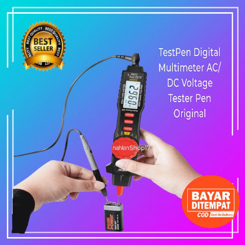 TESPEN DIGITAL MULTIMETER AC/DC VOLTAGE ANENG A3004  TESTER PEN TEST PEN  ANENG A3004  ORIGINAL