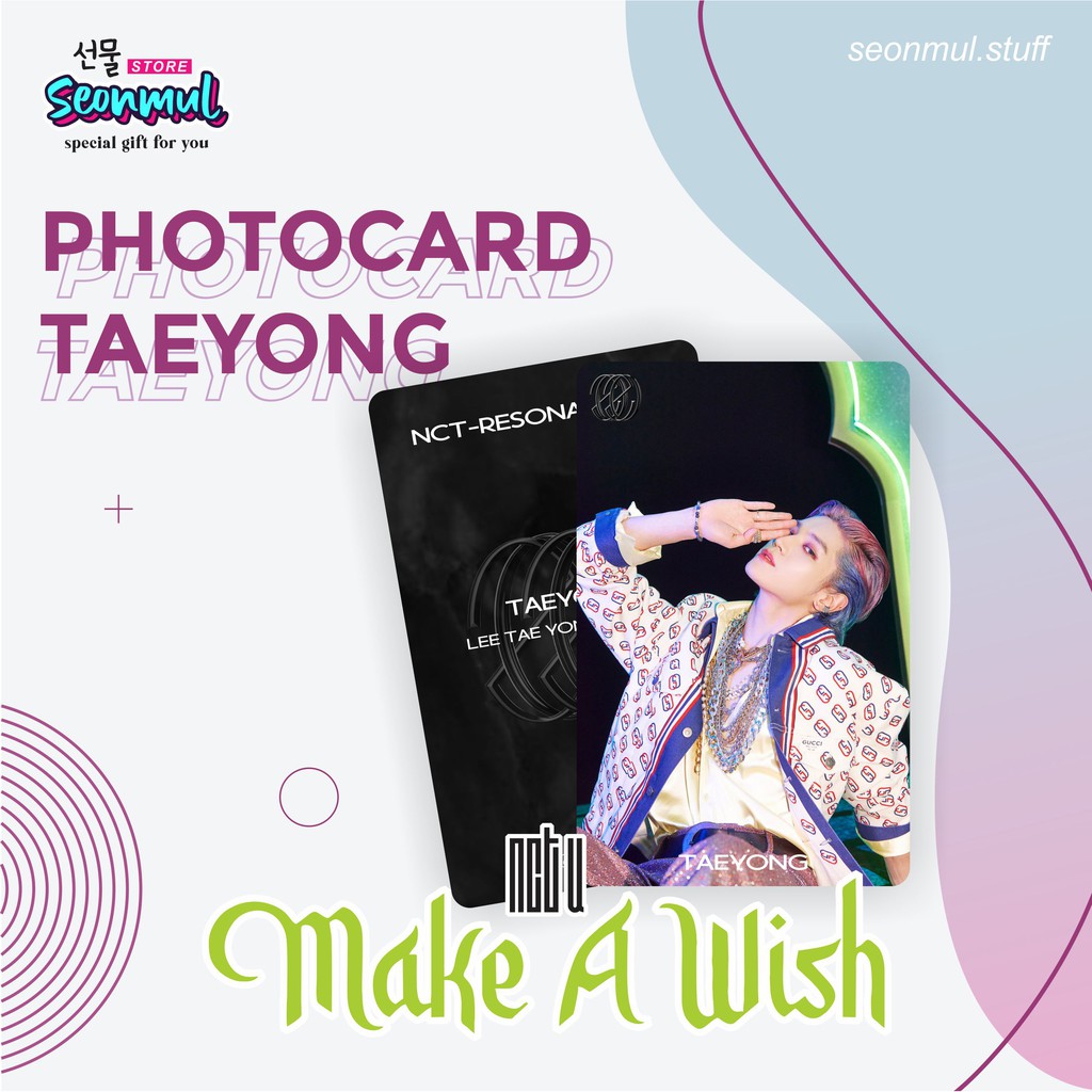 PHOTOCARD PC NCT U MAKE A WISH SILVER GLITTER [unofficial]